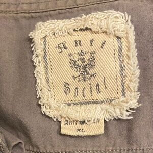 Anti Social Button Up with Fringe Patch